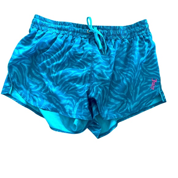 Women’s Large Juicy Couture Sport Blue Athletic Shorts - Picture 1 of 3